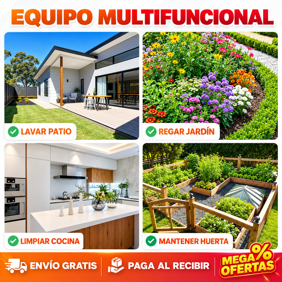 Hidrolavadora Inalámbrica Portátil de Alta Presión y Sin Cabos - con 1 Batería Gratis! 🎁